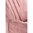 Кресло компьютерное HALMAR RICO розовый/хром